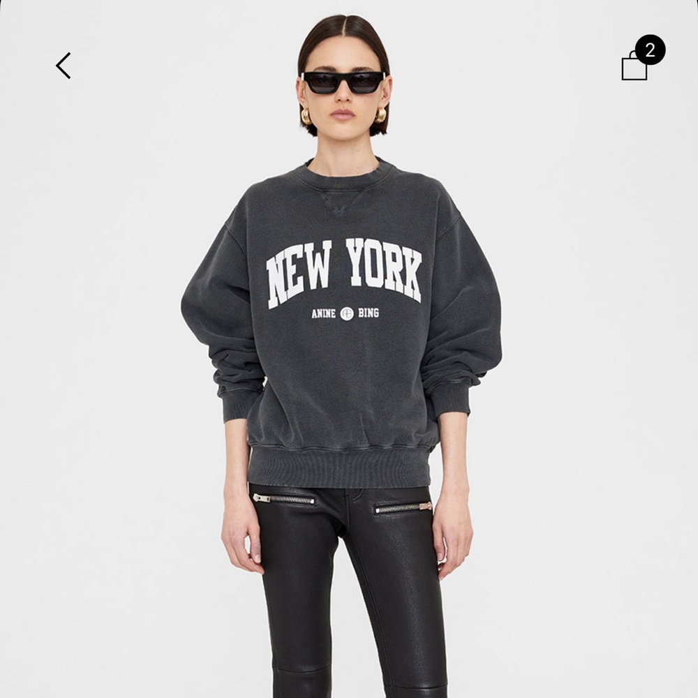 Anime Bing Ramona Sweatshirt New York Washed Black size Small